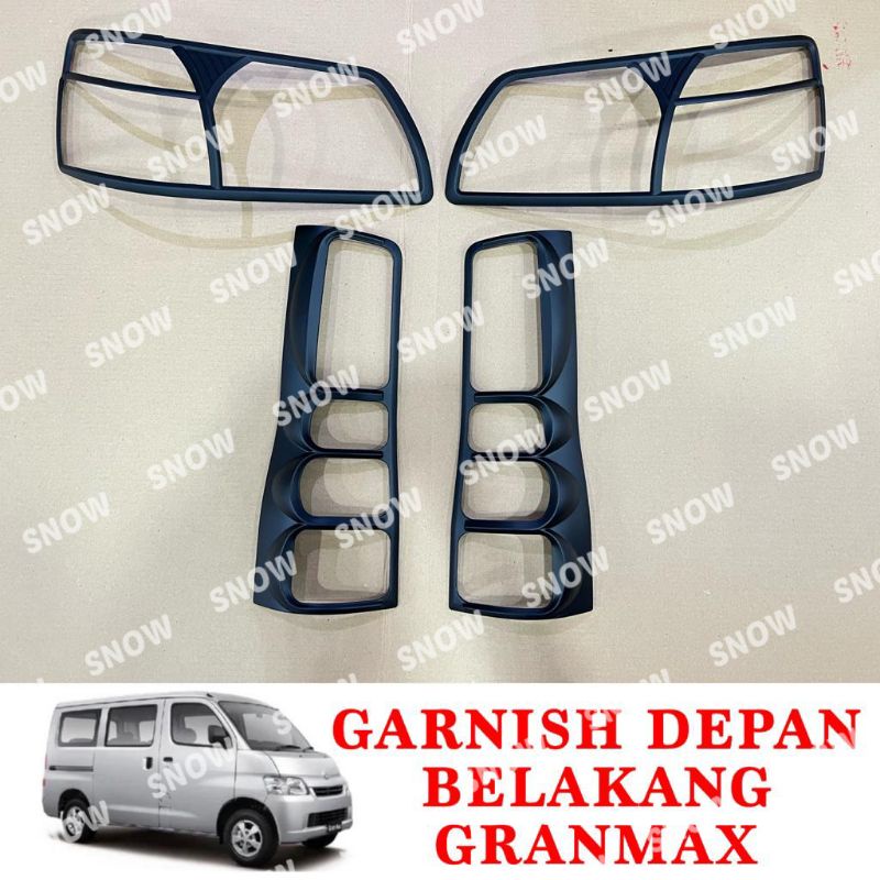 Paket Garnish Lampu Depan Belakang Granmax Gran Max Hitam