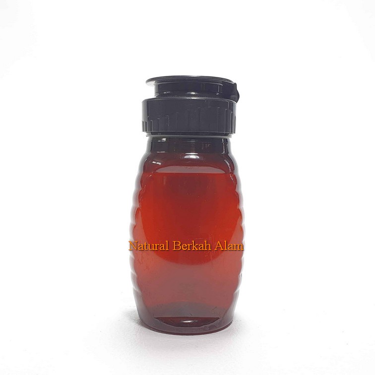 Botol Madu Tj 110 Ml Oval Amber Tutup Madu Tj Fliptop / Botol Plastik / Botol Madu / Madu Tj / Tempa