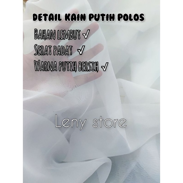 ❤LENYS❤vitrase putih polos dalaman SERUT gorden vitras transparan vitrage import tinggi 250cm 270cm