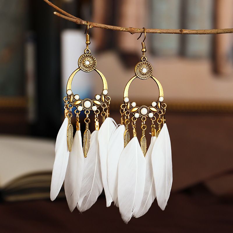 [WM 11] ANTING BULU VINTAGE, ANTING BULU JILBAB, ANTING ETNIS