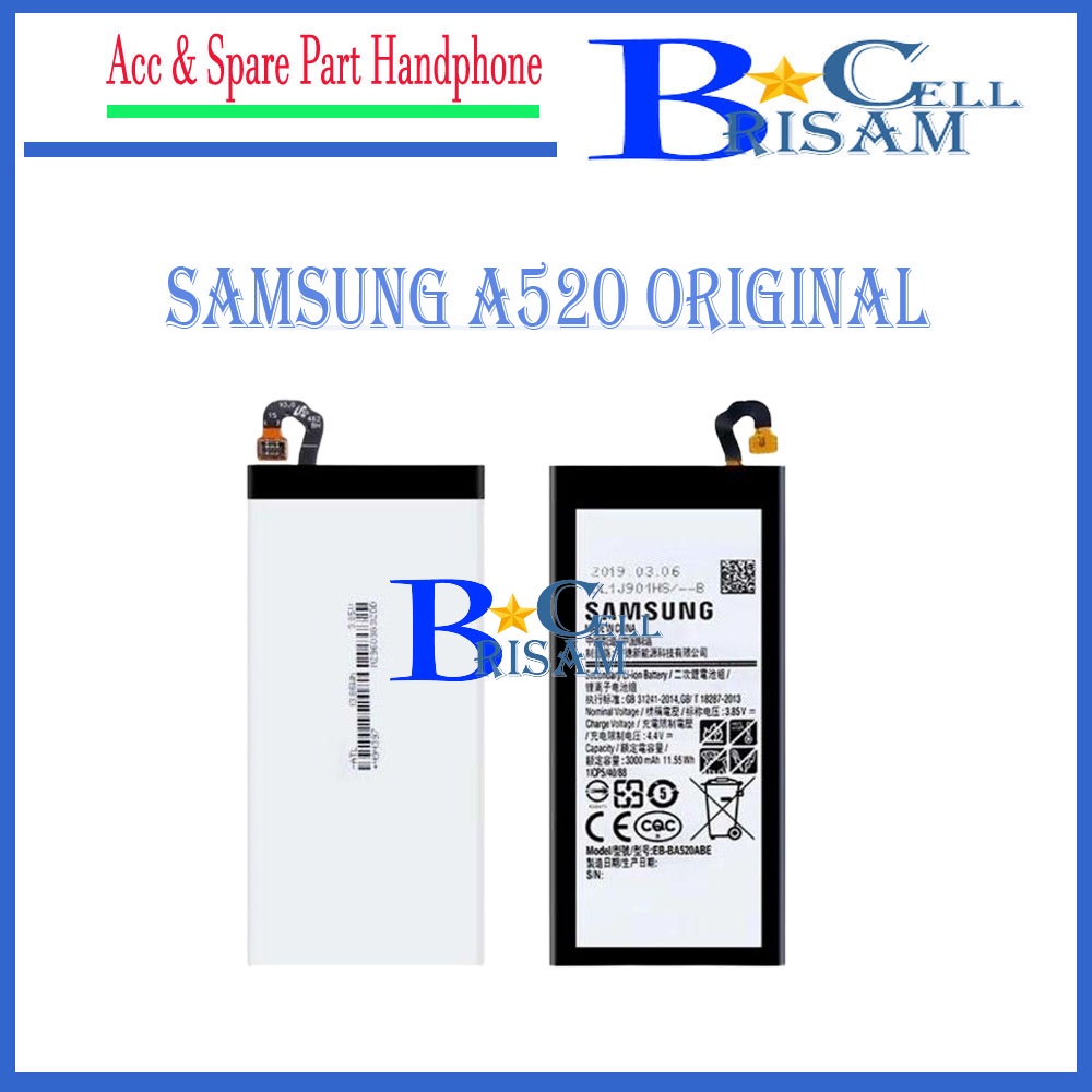 Baterai Samsung A520  A5 2017 Original - Baterai Samsung A5 2017 - Kapasitas 3000mAh - Batre Samsung
