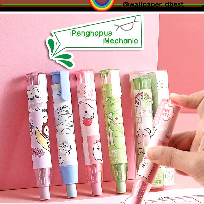 

BUY 1 GET 1 REFILL PENGHAPUS MEKANIK LUCU ERASER MECHANIC ALAT KOREKSI PENSIL HAPUSAN MOTIF KARTUN LUCU PERLENGKAPAN ALAT TULIS SEKOLAH KANTOR @wallpaperdbest
