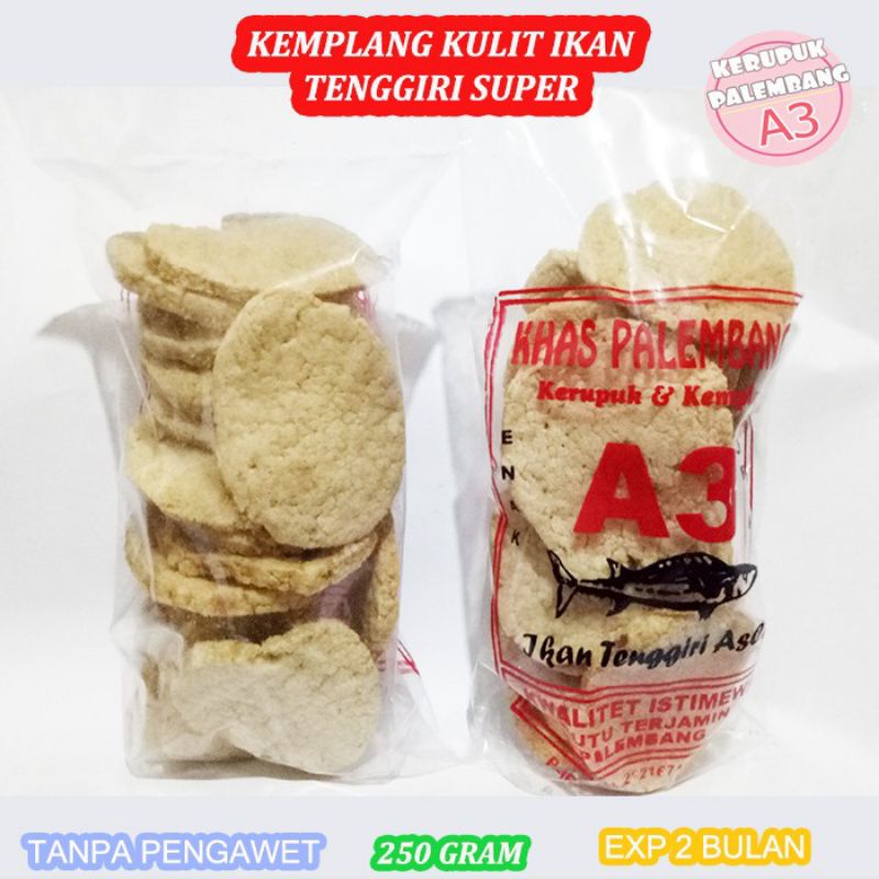 

KEMPLANG KULIT IKAN TENGGIRI BANGKA SUPER PALEMBANG KERUPUK KRUPUK