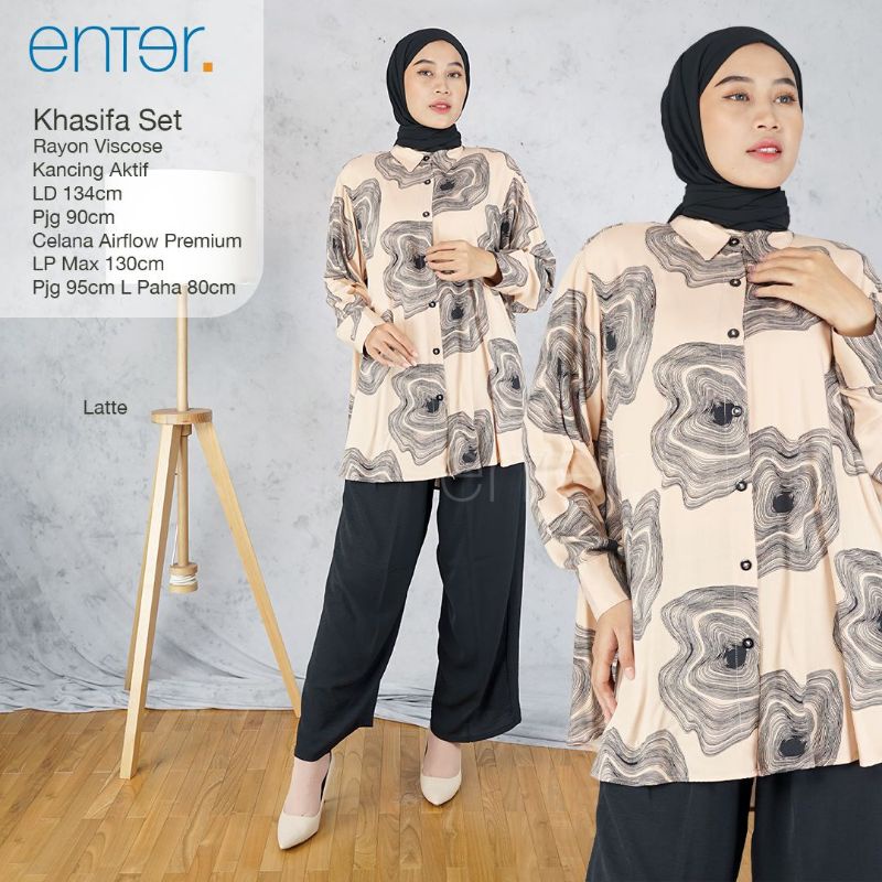 Oneset LD 134 XXXL Khasifa Set Ori Enter Setelan Wanita One Set Rayon Pajamas Super Jumbo Setcel Dai