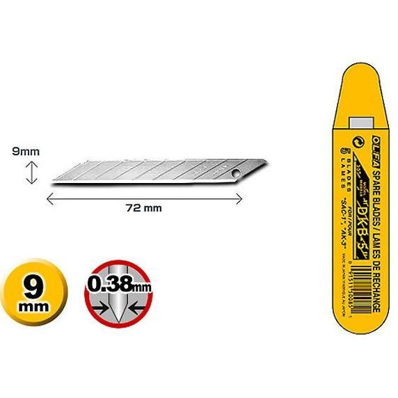 

9mm Spare Blade for graphic cutter Olfa DKB-5 Isi Ulang Mata Cutter