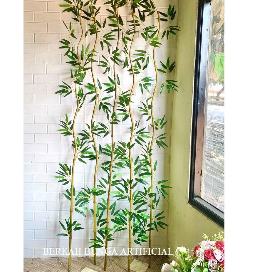 ➥ Batang Bambu Artificial 200cm/pohon plastik/ pohon bambu/ bambu partisi/ pohon partisi/ bambu deko