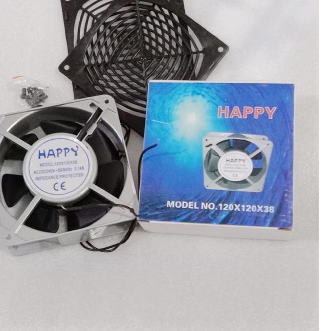 ➨ kipas Angin Pendingin - Cooling Fan BESI BESAR 12 X 12CM AC 220V POWER AMPLIFIER ➮