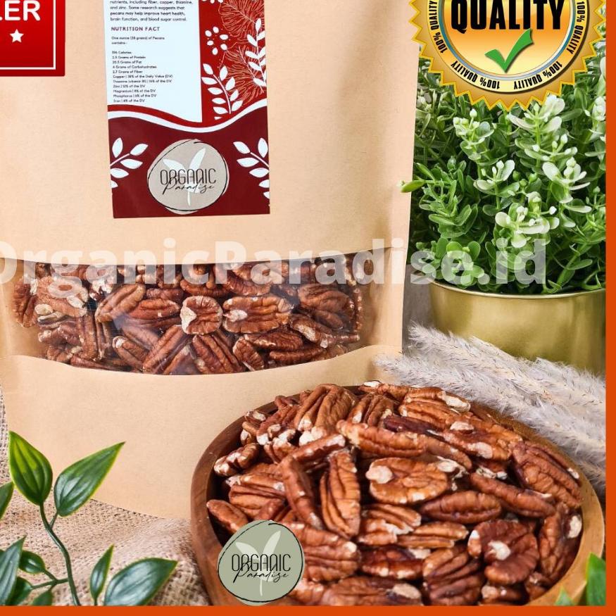 

♛ Pecan Nut Panggang 100 gram / Roasted Pecan Nut 100 gram Premium Organic Paradise ☂