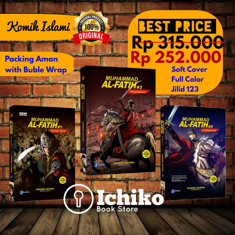 PAKET KOMIK MUHAMMAD AL FATIH JILID 1 2 3 KOMIK AL FATIH 1453 BY HANDRI SATRIA / SALSABILA ORIGINAL