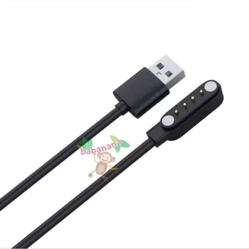 Kabel USB Charger Casan 4 Pin 7.62 mm Smartwatch Jam Smart Watch Cable 4pin 7.62mm