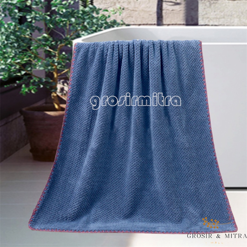 Handuk Mandi Dewasa Unisex Handuk Microfiber Lembut Daya Serap Tinggi Handuk Couple Perlengkapan Kamar Mandi GJJ Bolo Gelap