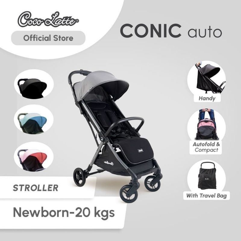 Cocolatte Stroller Conic Auto - Cabin Size Autofold Lipat Otomatis