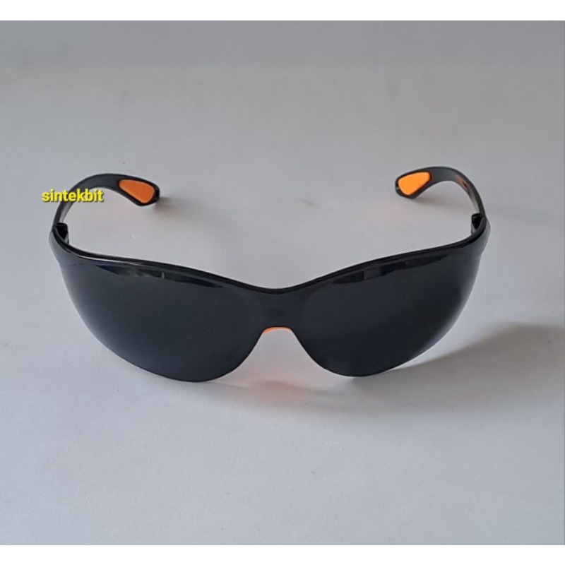 Kacamata safety hitam gelap/Las