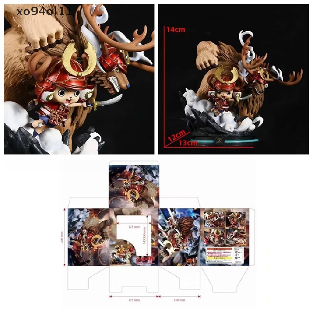 Xo 14cm One Piece Chopper Anime Figure Wano Onigashima Chopper Patung Mainan Action OL