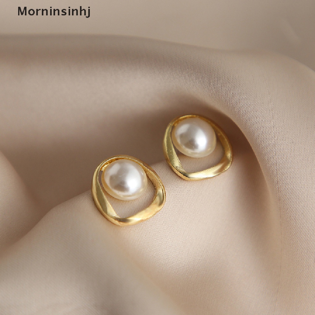 Mornin 1pasang Anting Mutiara Wanita Tidak Teratur Perhiasan Earing Fashion Korea Halus Pearl Woman Earrings Elegan Pearl Earrings id