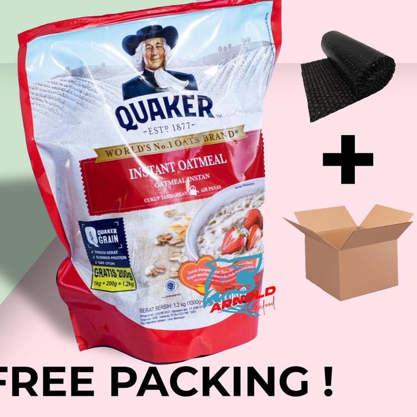 

♠ Quaker Instant Oatmeal 1,2 kg / Oats Cereal 1200 gr ✵