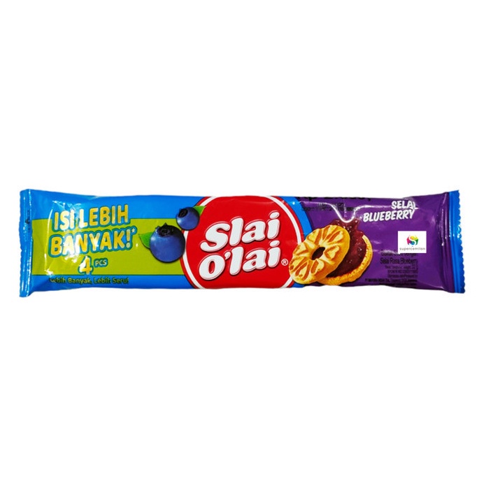 

Slai O'lai Biskuit Selai Blueberry Strawberry 32 Gr ORIGIN
