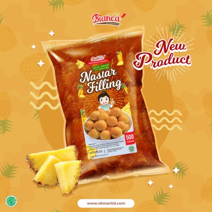 

Terlaris ✨ -500gr Bianca Lotus Nastar Filling (selai nanas untuk nastar)2.2.23