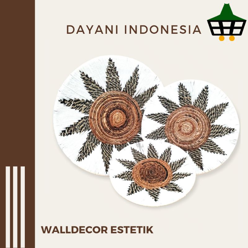 Walldecor Anyaman/Hiasan Dinding Anyaman Dayani Indonesia