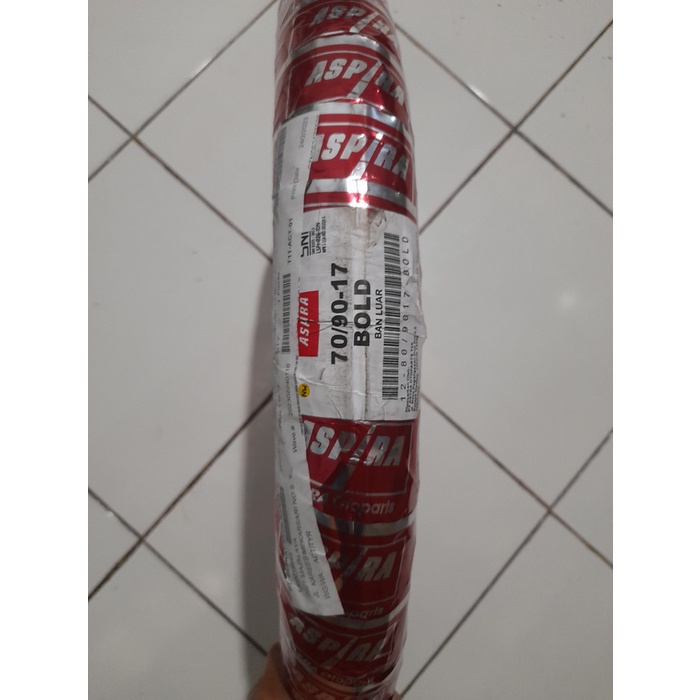 Ban motor bebek Aspira Bold 70 90 17 Tubetype untuk motor supra, vega