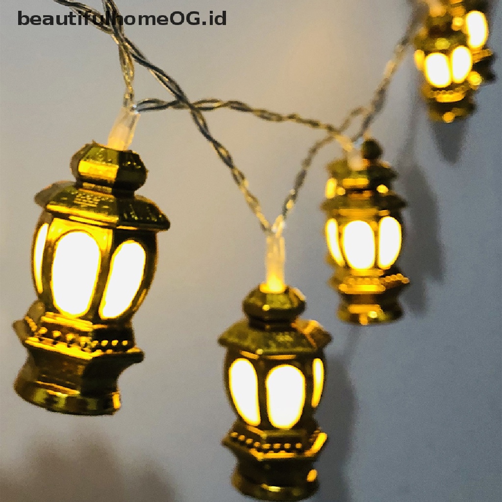 // Beautifulhomeog.id// Lampu String Led Pesta Eid Mubarak Ramadhan Kareem Decor **