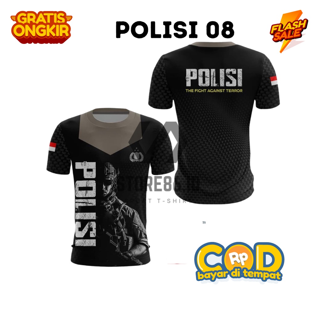 JERSEY POLISI 08 SUBLIME / KAOS POLISI DRIFIT / JERSEY POLISI FULL PRINTING