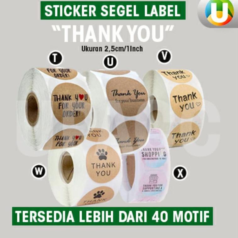 

F36 [Isi 100Pcs - Part 5] Stiker Segel Thank You For Your Order Stiker untuk Kemasan Stiker Amplop TREND KEKINIAN ♚