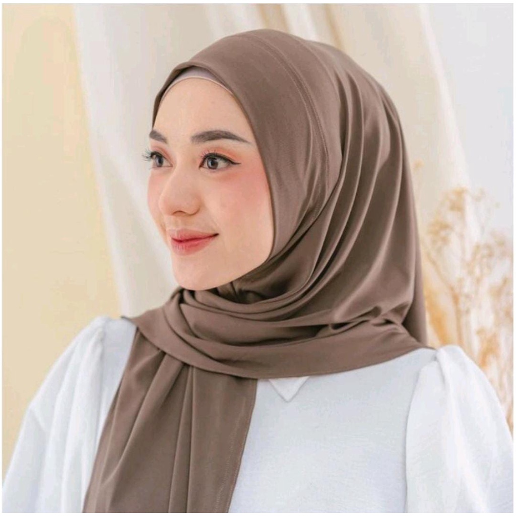 Jilbab Instan Jersey Segitiga jersey premium