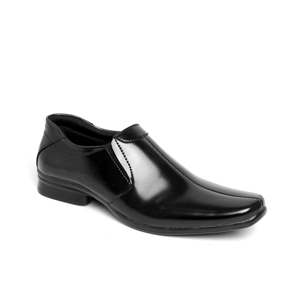 TR010 | Sepatu Slip On Hitam Tanpa Tali Pantofel Pria Casual Kerja Formal Kantor Original Laki | FORIND Terraforma