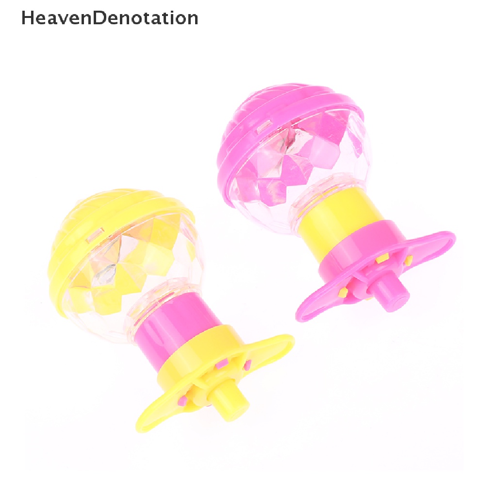 [HeavenDenotation] Anak-anak Spinning Top Gyro Lampu Kedip Berputar Top Mainan Rotag Warna-Warni Mainan HDV