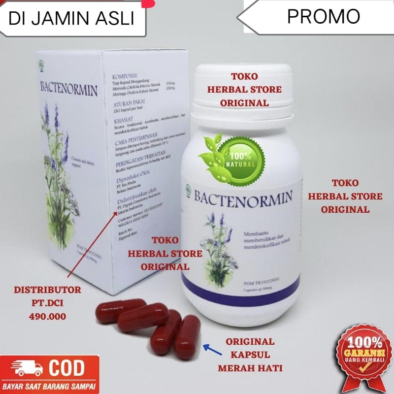 BEST SELLER BACTENORMIN ORIGINAL OBAT ANTI PARASIT BACTENORMIN ASLI OBAT CACING PAPILOMA AMPUH MANJU