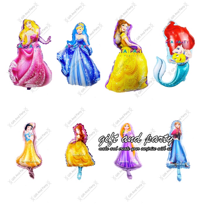 Foil Karakter Princesss / Foil Karakter / Balon Foil Karakter Princes