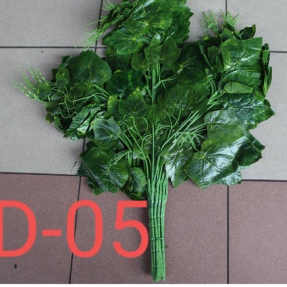 ☜ Daun anggur HIJAU / Daun anggur plastik / Daun dekorasi / D-05/1 lusin ✬