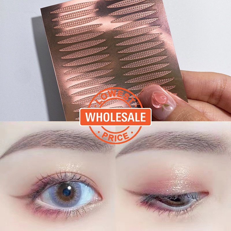 [Harga Grosir] 60 * 80mm Stiker Kelopak Mata Ganda Tahan Air Tak Terlihat Jejak Rose Gold Tempelan Kelopak Mata Ganda Banyak Model Firm Double Eyelid PasteMakeup Tools