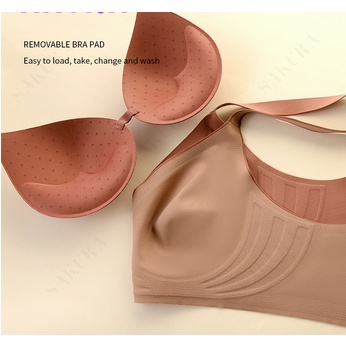 PREMIUM PUSH UP BRA Seamless Bra Tanpa Kawat Jeli Semi Cair Bahan Halus Push Up Latex Bra