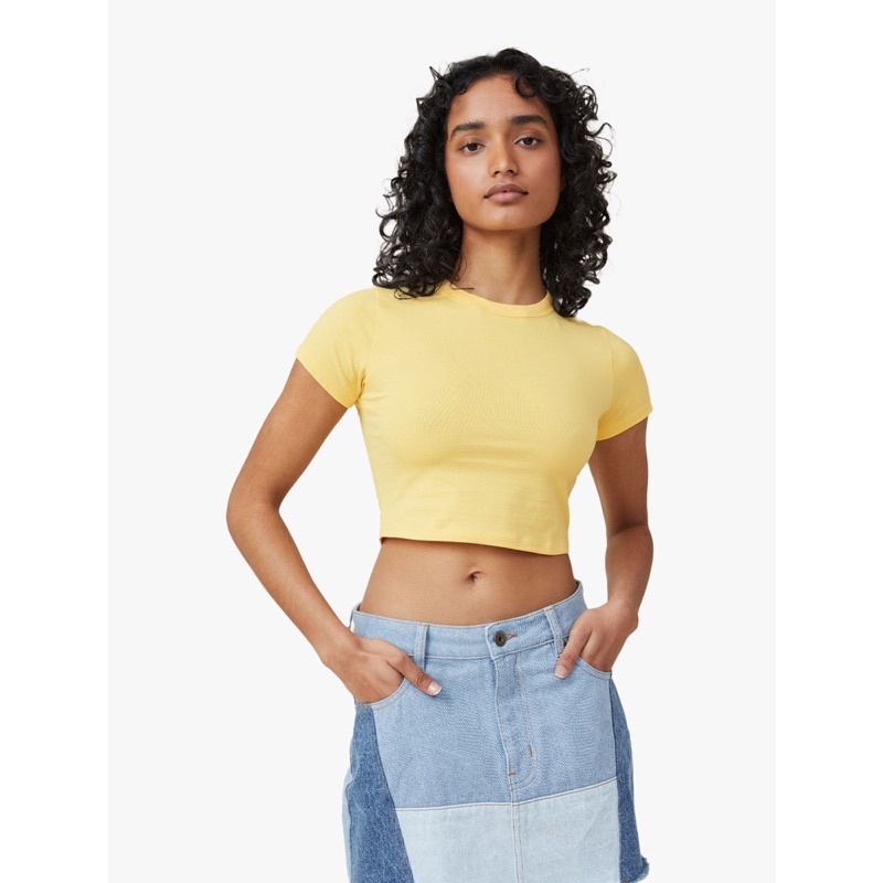 Crop Top Cotton On / Micro Crop Tee Cotton:on