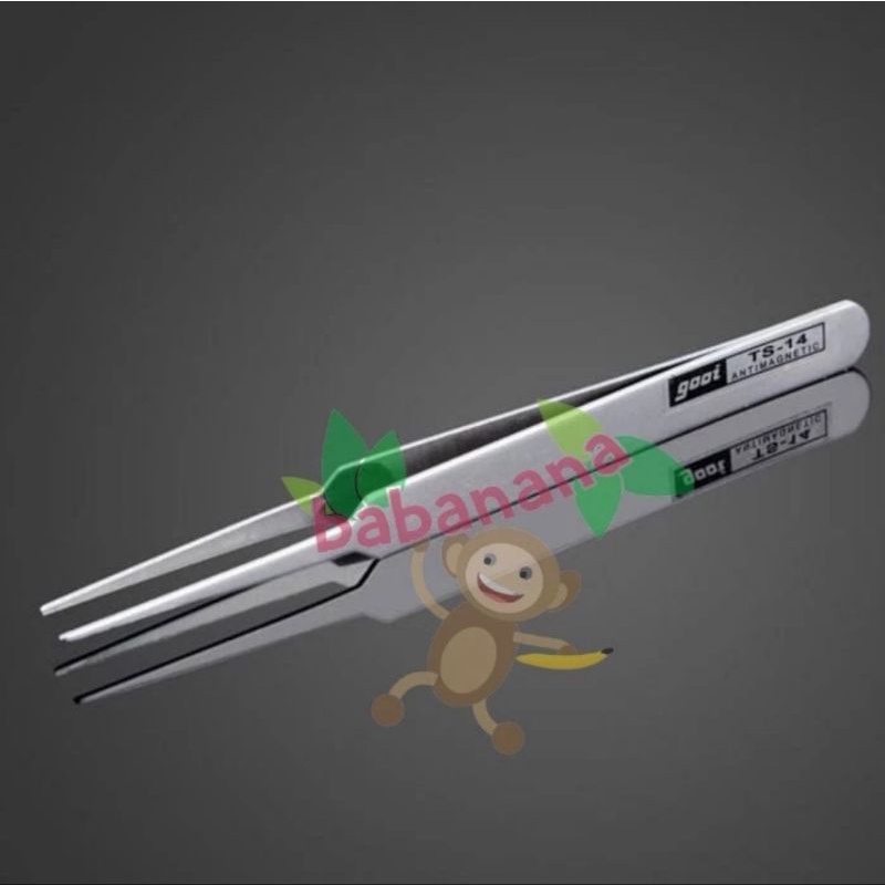 Pinset Lurus Lancip GOOI ESD-14 esd 14 penjepit tweezer capitan