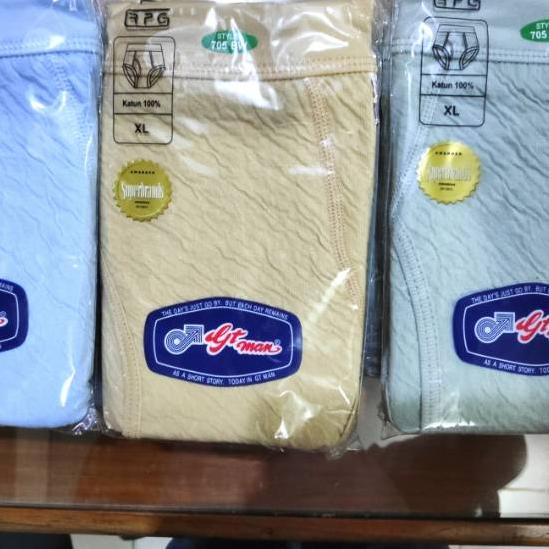 ➲ PROMO 3 PCS CELANA DALAM GT MAN 705BW / CD GT MAN BABAT 705 BW / CD GT MAN KULIT JERUK / CD PRIA G