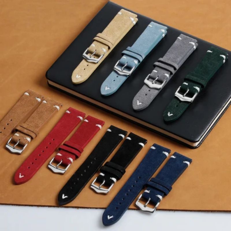 Tali jam tangan kulit Suede untuk jam Tudor Tali jam tangan Pria Wanita