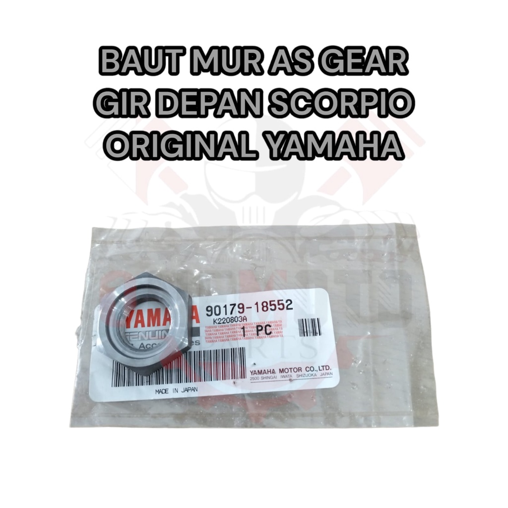 MUR AS GEAR GIR DEPAN SCORPIO YAMAHA 90179-18552 ORIGINAL
