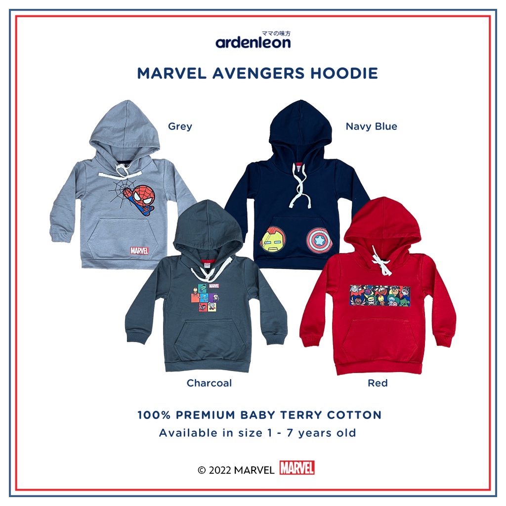Ardenleon Marvel Hoodie Jaket Anak