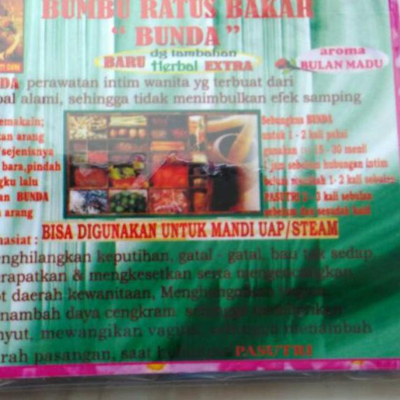 

◘ Bumbu Ratus Bakar Bunda Isi 10 Sachet ♦