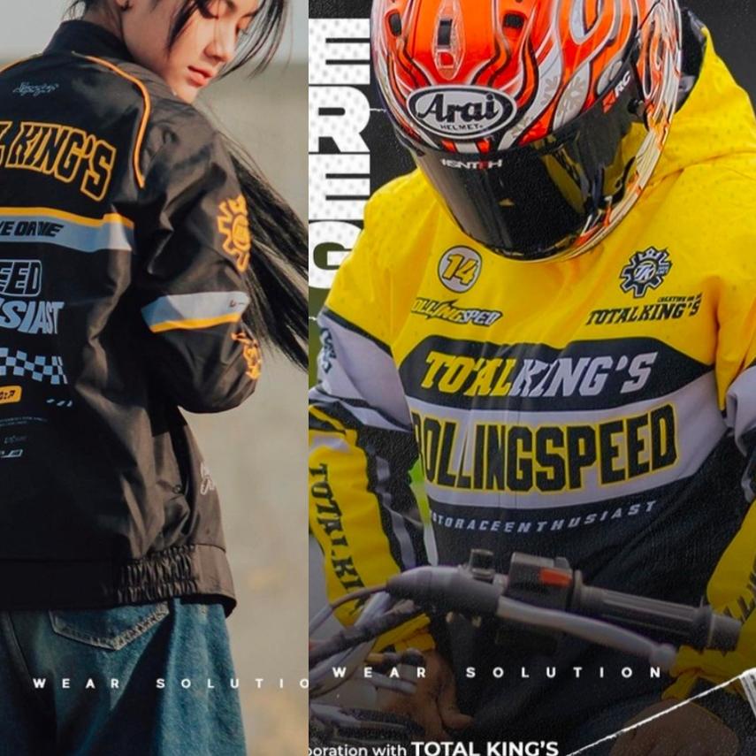 ♝ Jaket Rollingspeed x Total Kings Gratis Stiker ◊