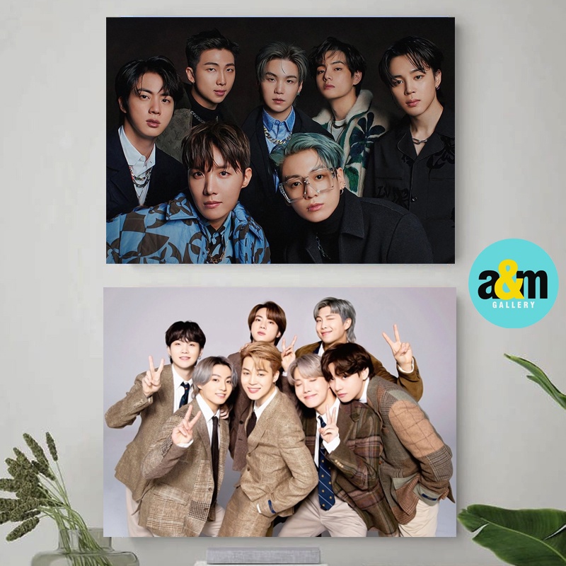 Poster Kayu BTS BANGTAN BOY Ukuran A4 LANDSCAPE I Hiasan Dinding Dekorasi Kamar I Poster Kayu K-POP Dekorasi Kamar - A&amp;M