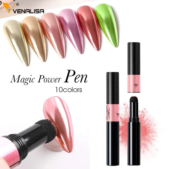 Nail Art Magic Powder Pen Venalisa Air cushion kutek nail art | glitter nail art | nail art powder | Pen Chrome