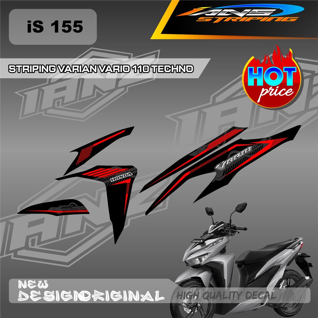 NEW DECAL STRIPING VARIO OLD TECHNO 110 BAHAN BERKUALITAS / STRIPIN SEMI FULL BODY HONDA VARIO TECHNO 110 OLD / DECAL KERETA HONDA VARIO IS155