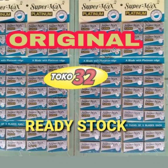 Silet Cukur Supermax Platinum Original Barber  Pangkas Rambut