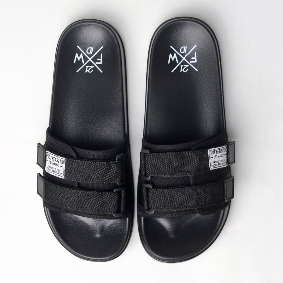 STOK TERBARU Footwear21.Id - Freddo Full Black | Freddo Full White | Freddo Army Black | Slippers | 