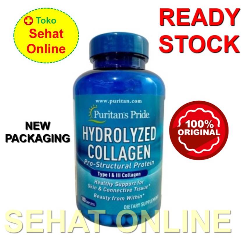 PURITAN PRIDE HYDROLYZED COLLAGEN - 180 CAPLETS