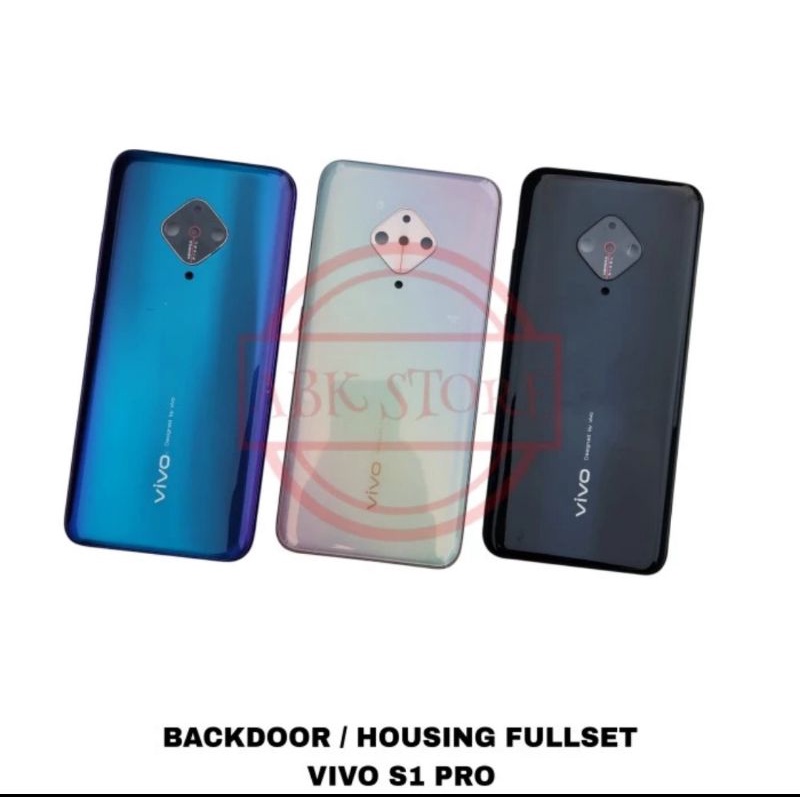 TULANG BEZZEL+BACKDOOR VIVO S1 PRO KESING CASING FULLSET ORIGINAL